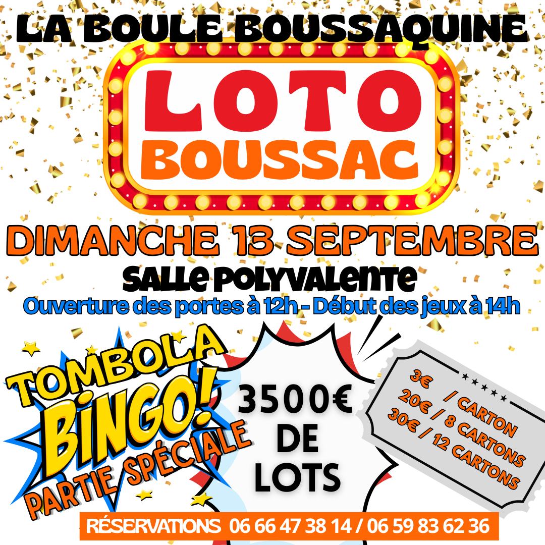 13 septembre • loto
