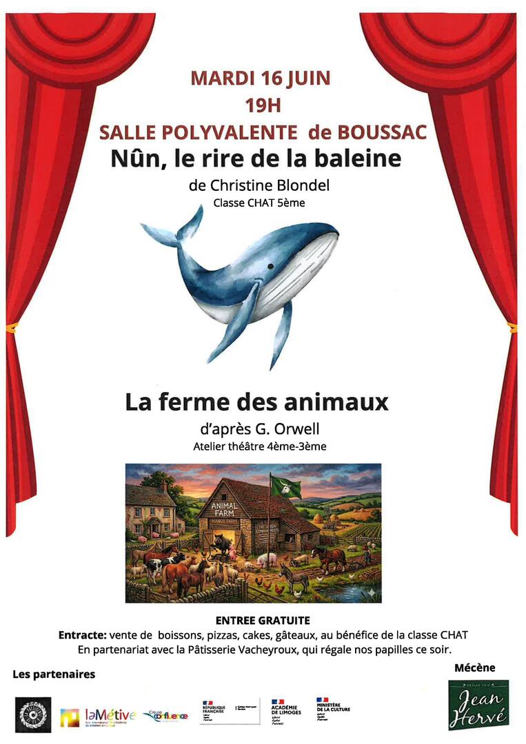 Mardi 16 juin : théâtre