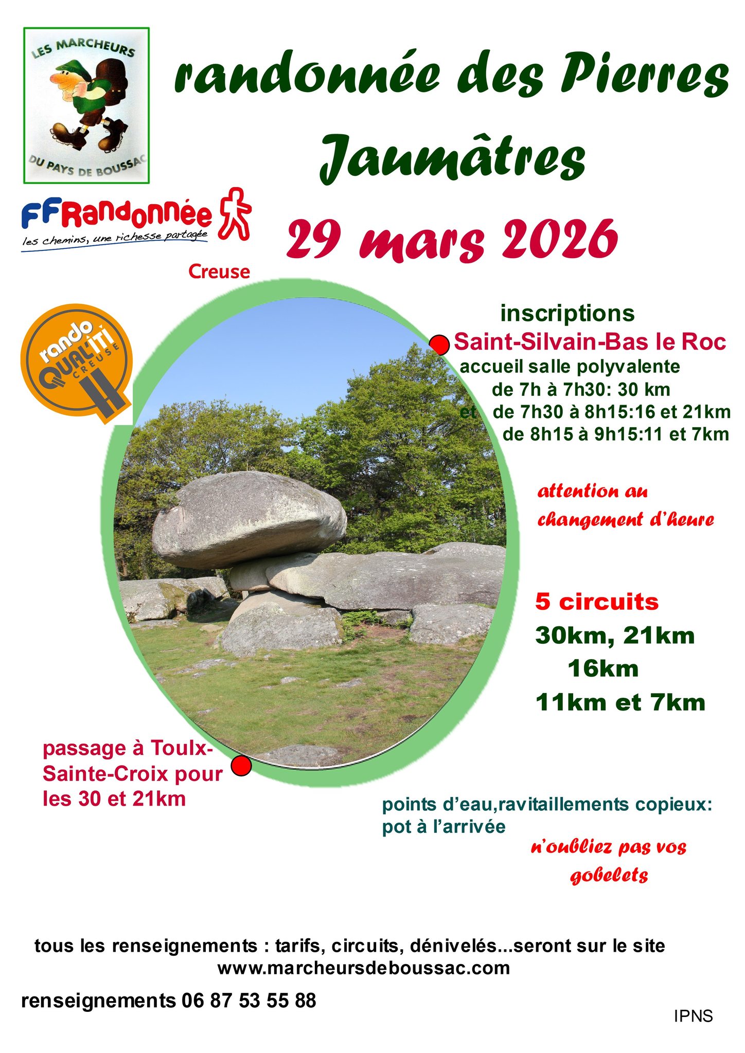 Randonnée des Pierres Jaumâtres