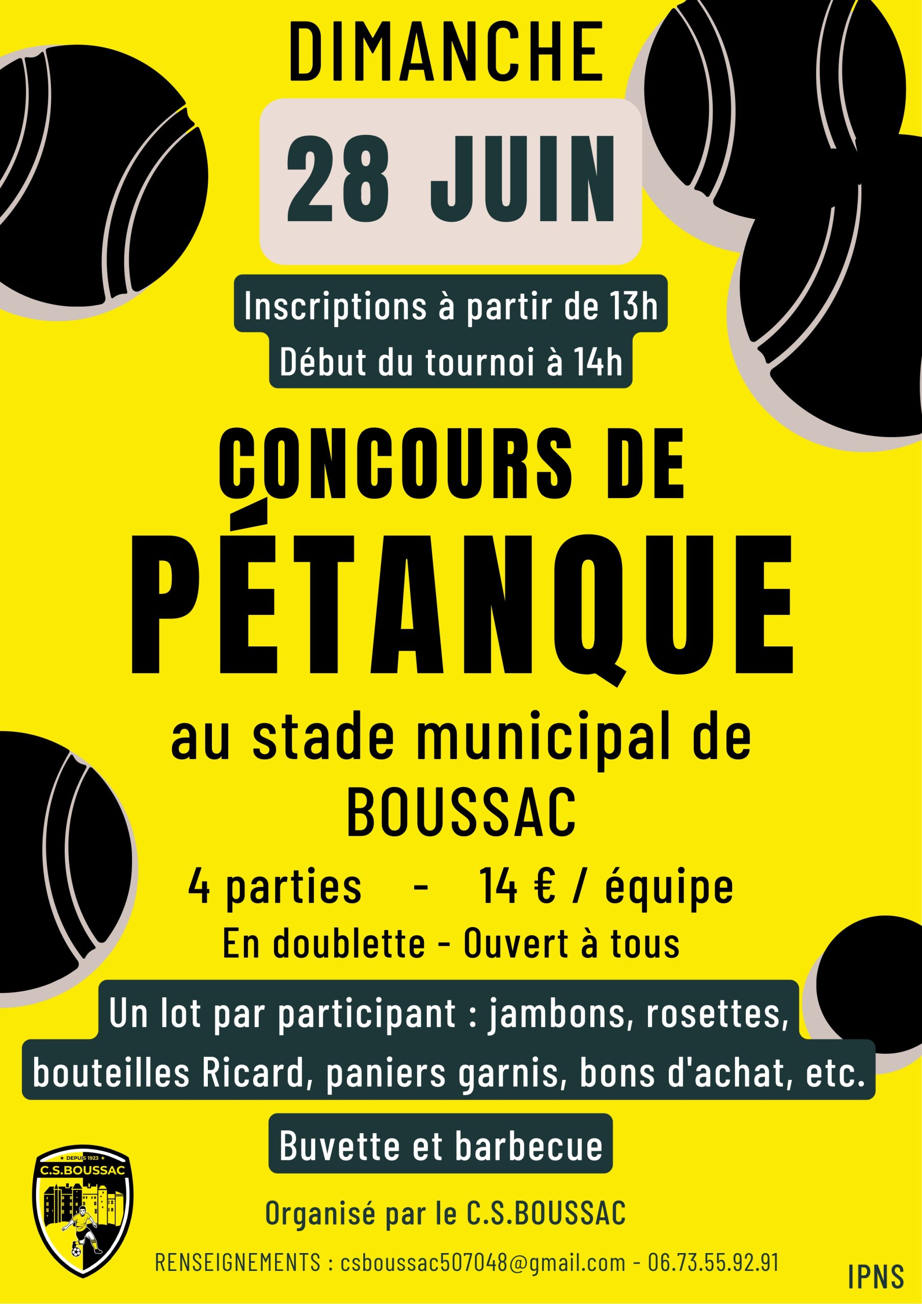 Concours pétanque