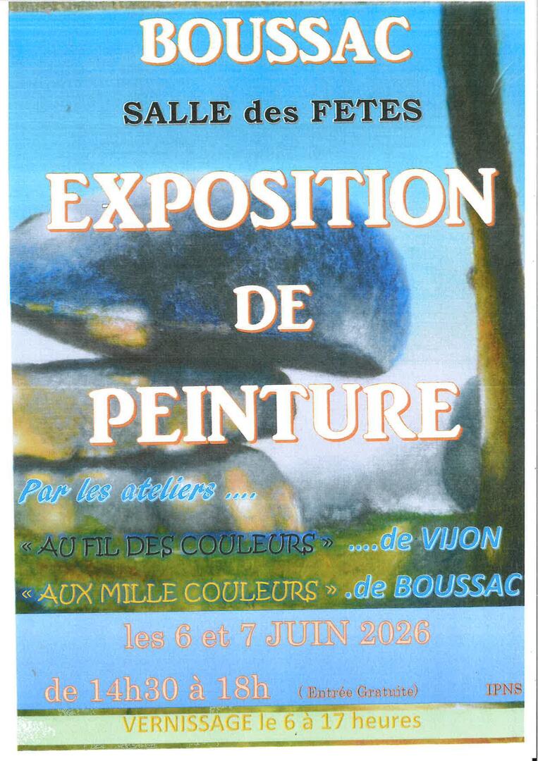 6 & 7 juin : exposition de peinture