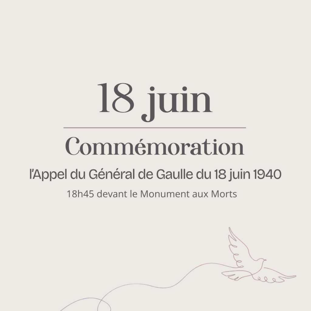 Cérémonie de commémoration de l’Appel du Général de Gaulle du 18 juin