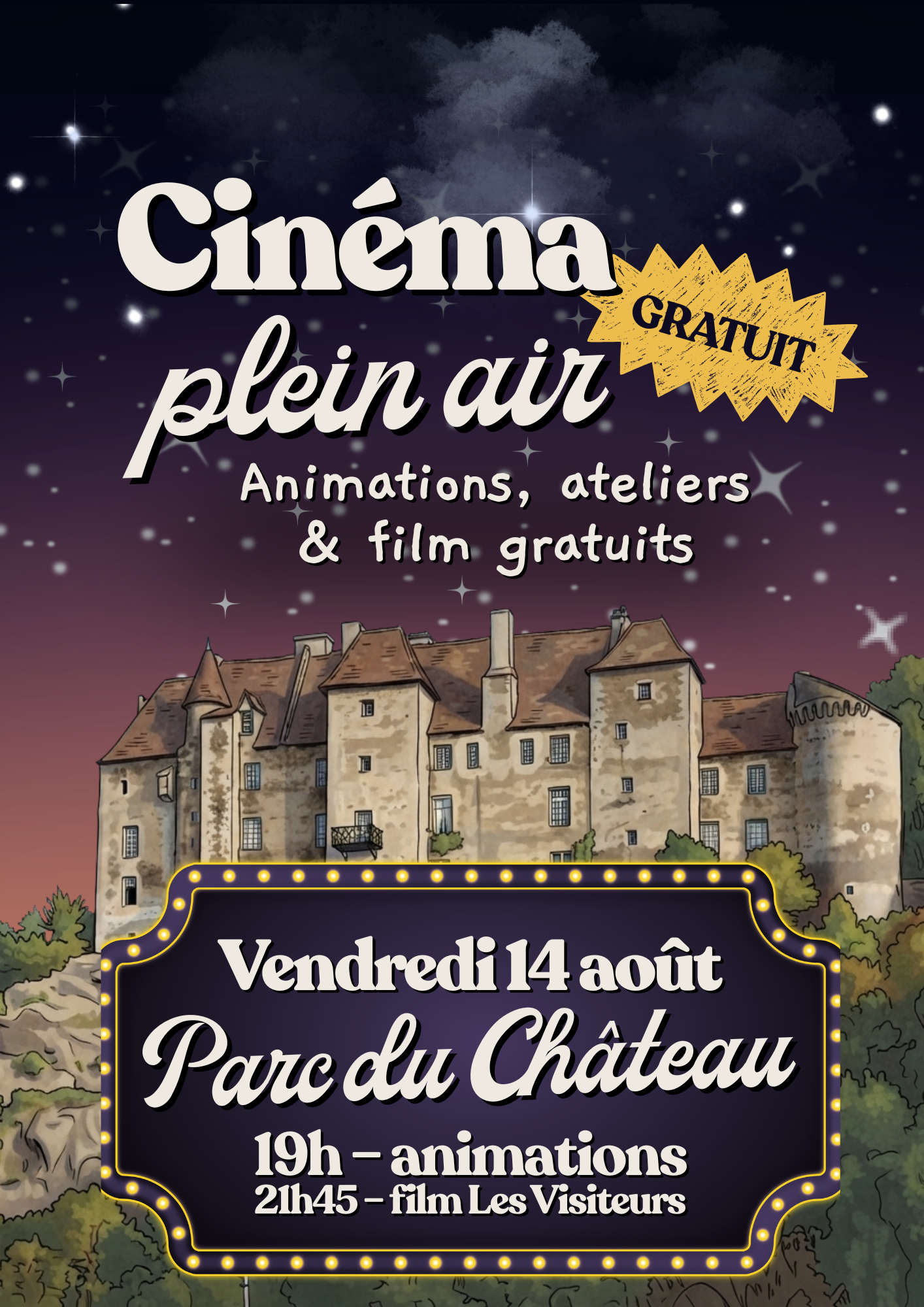 14 août • Cinéma plein air