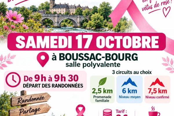 octobre rose marcheurs de pays de boussac